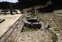 [REMAINS OF THE THOLOS GHOST HOUSE IN OLYMPIA, GREECE, TAKEN FROM THE WEB]