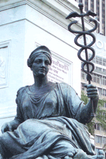 Goddess of Commerce, with a caduceus, shot in Autralia by Jim McPherson, 2011