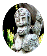 Cut of a wooden diver spotted and shot in Costa Rica by Jim McPherson, ca 2009