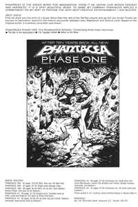 Inside back cover of pHz1, 1987