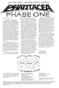 Inside front cover for pHz-1, 1987
