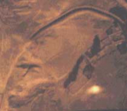 Isolation of Giza photograph showing head-like area